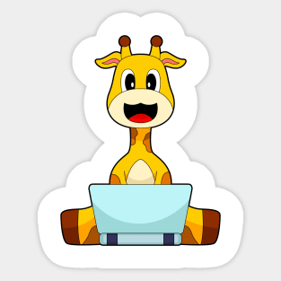 Giraffe Laptop Sticker